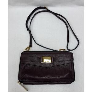 TUMI Larkin SLG Women’s Stockton Phone Wallet Black Bordeaux Leather NWOT